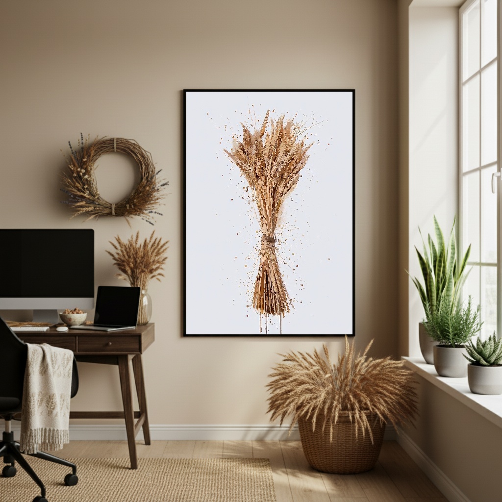 Quadro Decorativo Trigo Arte - 70x50cm