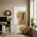 Quadro Decorativo Trigo De Luz-70x50cm