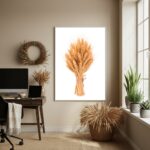 Quadro Decorativo Trigo Em Buquê - 70x50cm