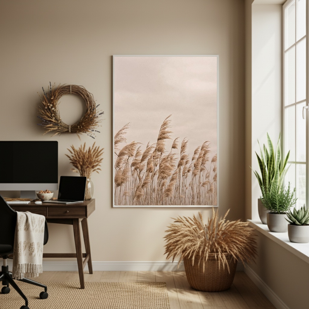 Quadro Decorativo Trigo Infinito - 70x50cm