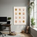 Quadro Decorativo Várias Posições De Yoga-70x50cm