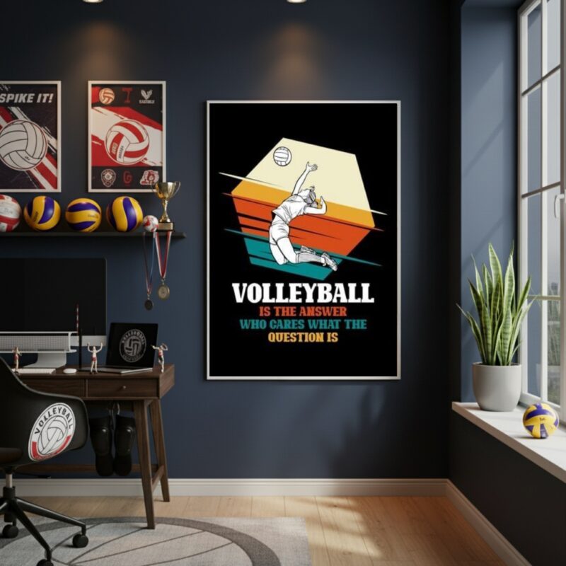 Quadro Decorativo Vôlei É A Resposta-70x50cm