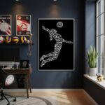 Quadro Decorativo Vôlei Urbano-70x50cm