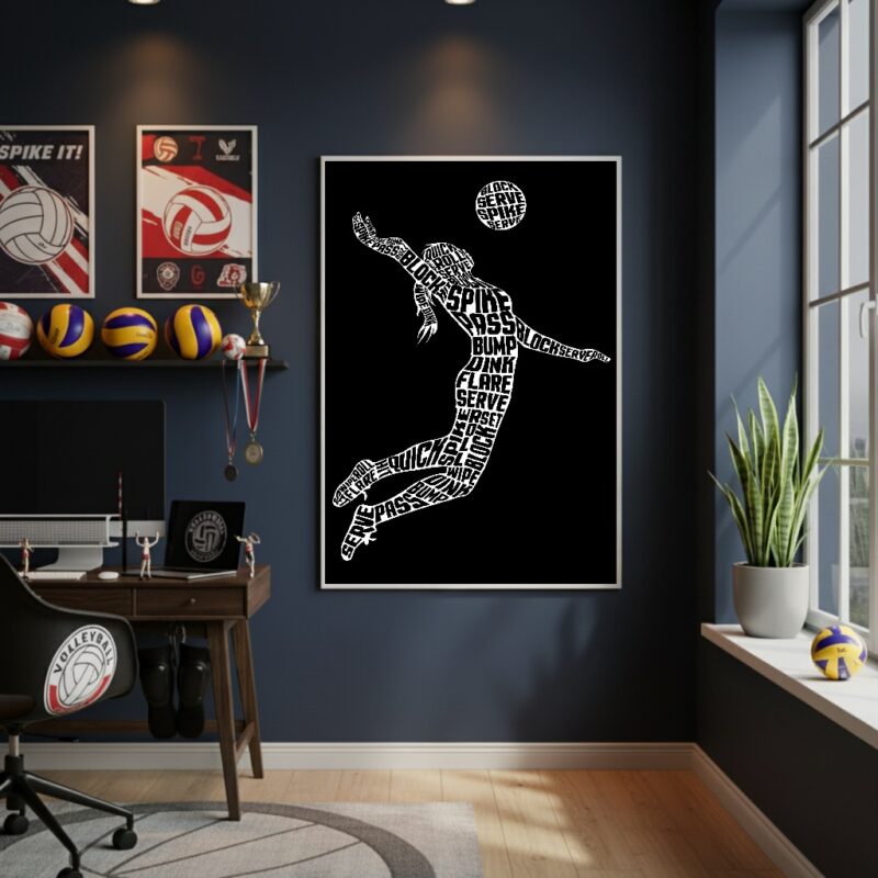 Quadro Decorativo Vôlei Urbano-70x50cm