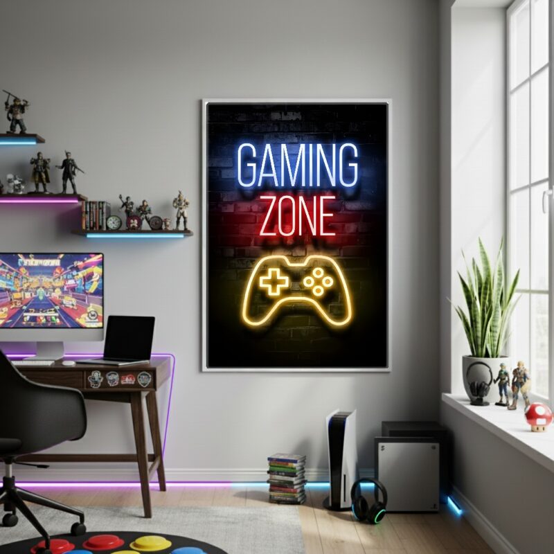 Quadro Decorativo Zona De Jogo-70x50cm