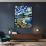 Quadro Canvas Rio de Janeiro Estilo Van Gogh