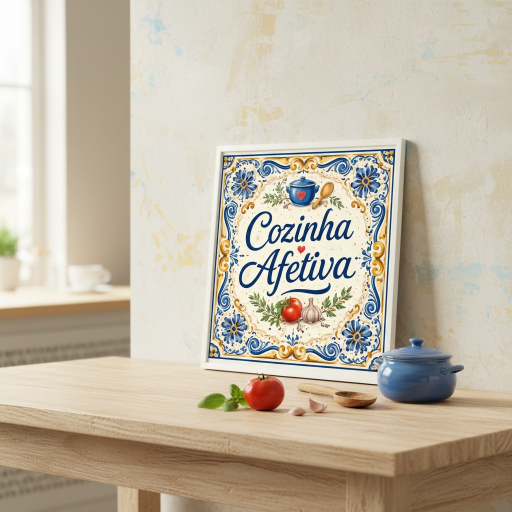 Quadro Decorativo Cozinha Afetiva - 33x33 Cm