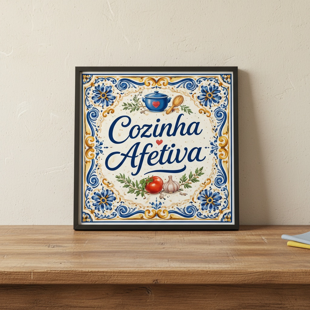 Quadro Decorativo Cozinha Afetiva - 33x33 Cm