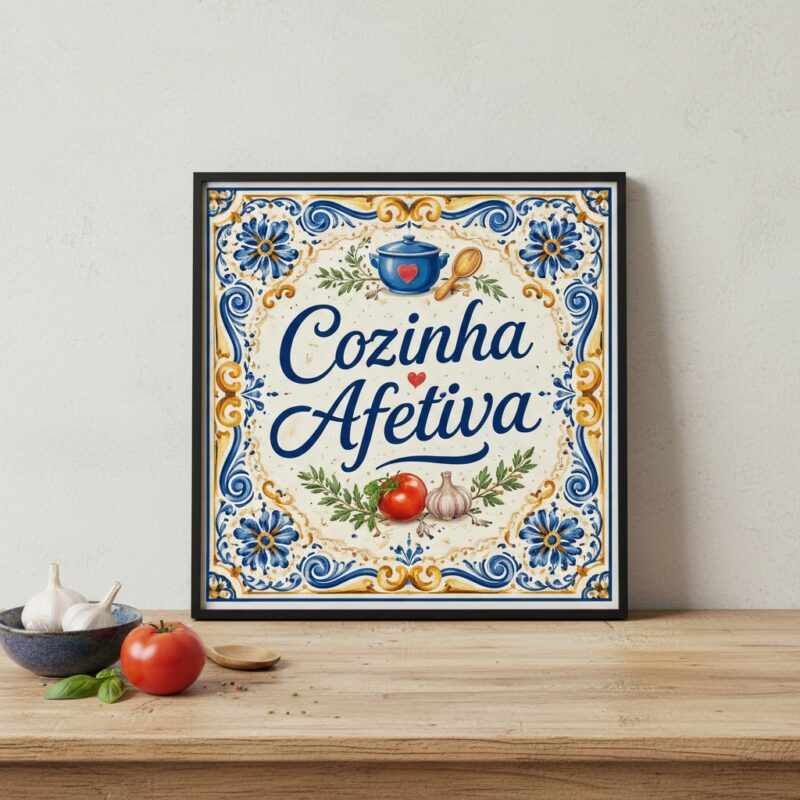 Quadro Decorativo Cozinha Afetiva - 33x33 Cm