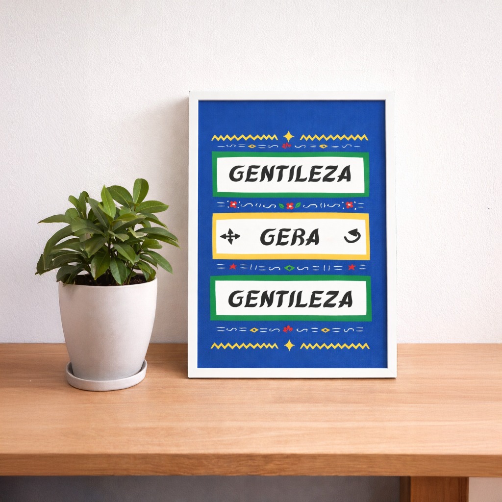 Quadro Decorativo Gentileza Gera Gentileza