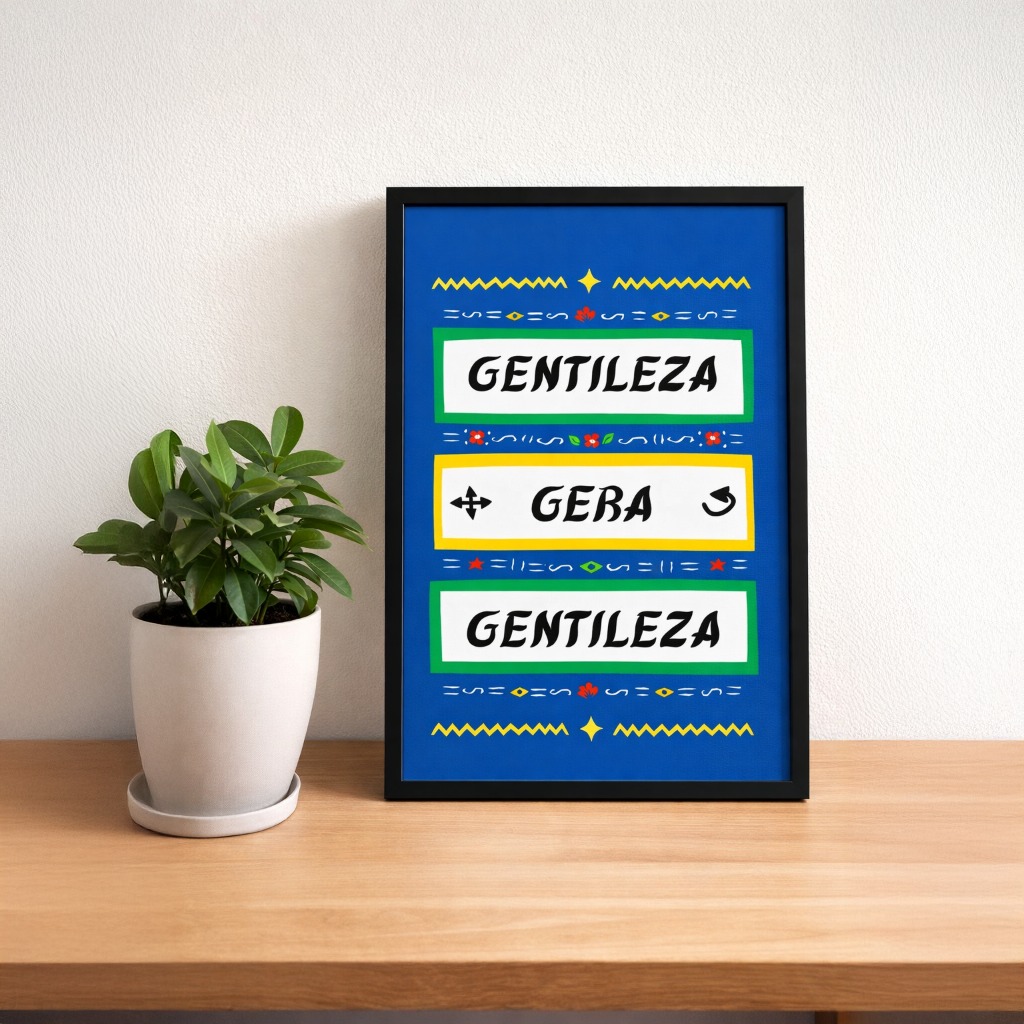 Quadro Decorativo Gentileza Gera Gentileza