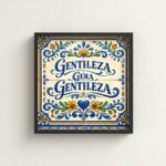 Quadro Decorativo Gentileza Gera Gentileza - 33x33 Cm