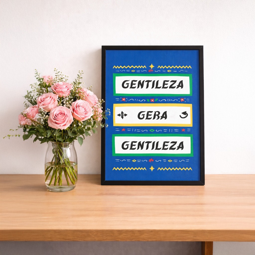 Quadro Decorativo Gentileza Gera Gentileza