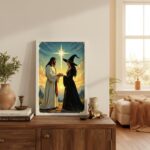 Quadro Decorativo Jesus Com Bruxa