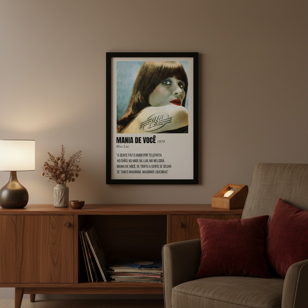 Quadro Decorativo Música Mania de Você