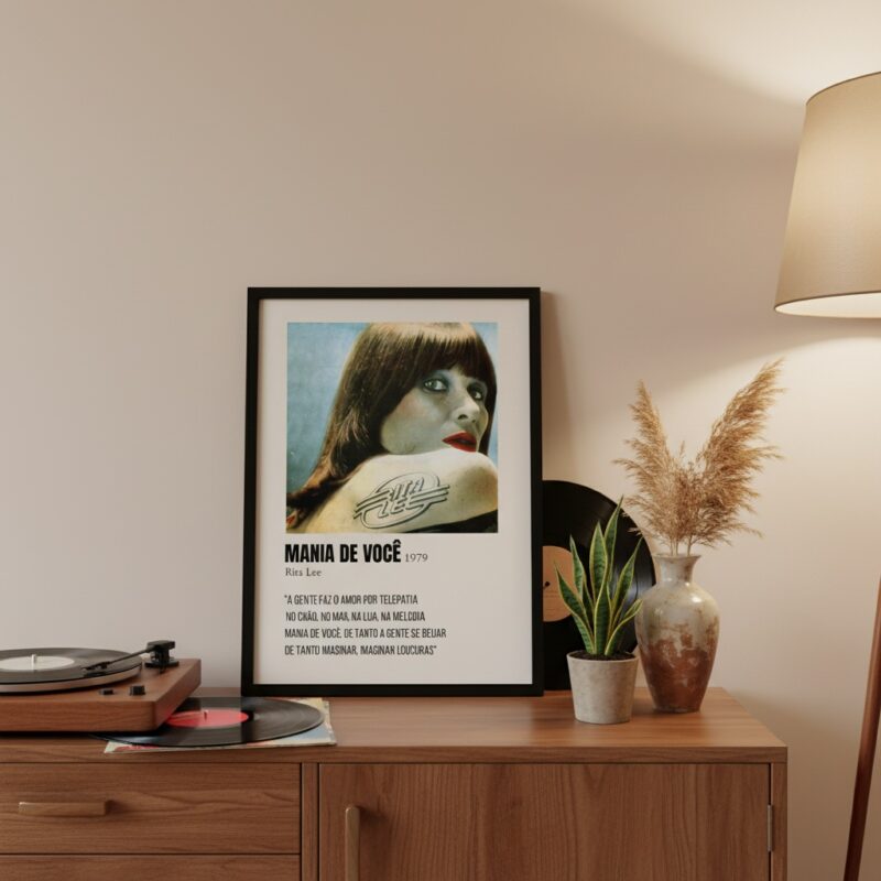 Quadro Decorativo Música Mania de Você