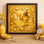 Quadro Estilo Azulejo Oxum - 33x33 Cm