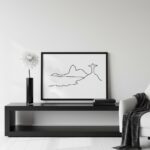 Quadro Horizontal Minimalista Rio de Janeiro