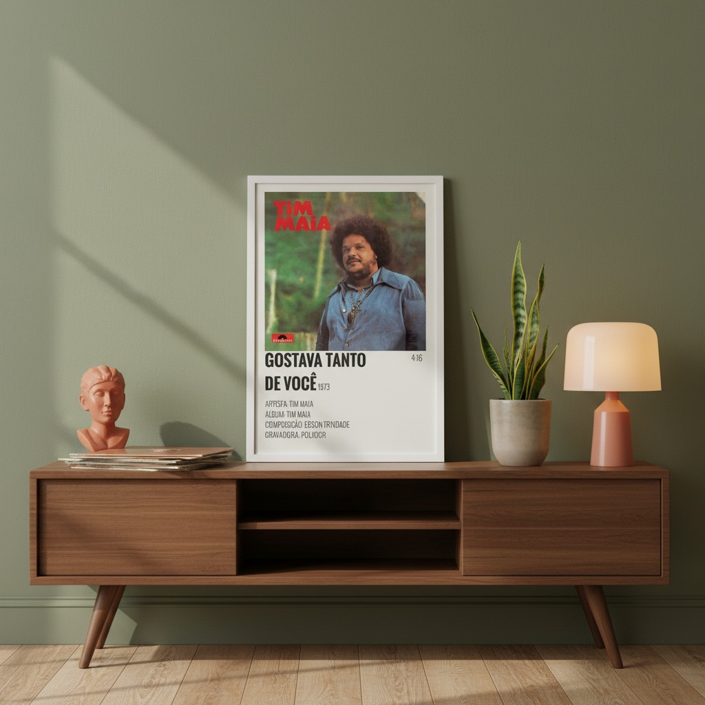 Quadro Música Gostava Tanto de Você