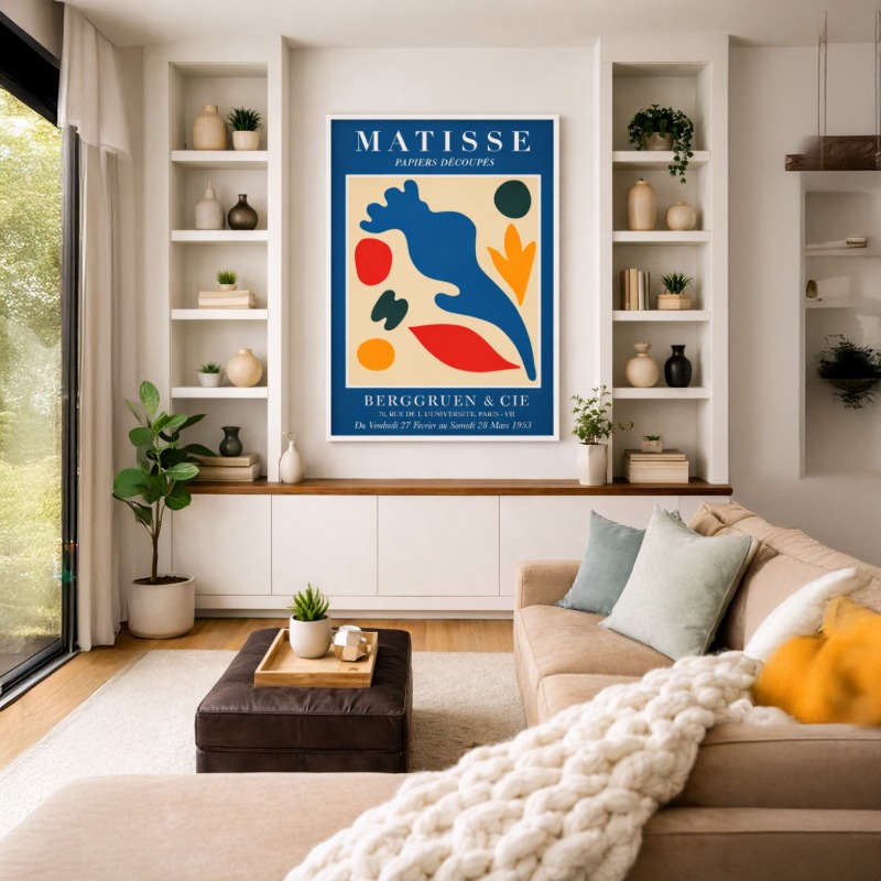 Quadro Canvas Abstrato Matisse Quatro Cores