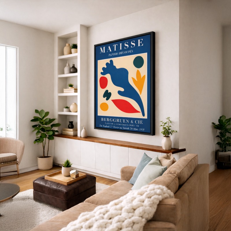 Quadro Canvas Abstrato Matisse Quatro Cores
