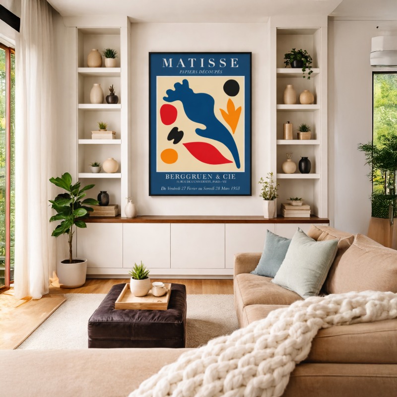 Quadro Canvas Abstrato Matisse Quatro Cores