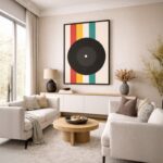 Quadro Canvas Bauhaus Disco Vintage Music Poster