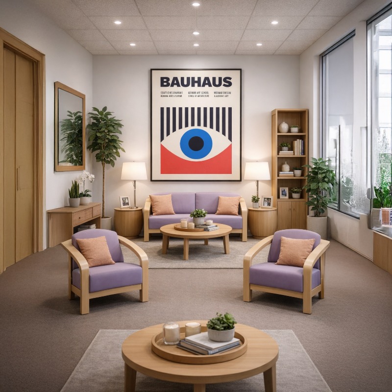 Quadro Canvas Bauhaus Eye Poster