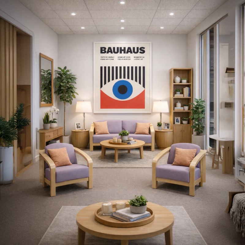 Quadro Canvas Bauhaus Eye Poster