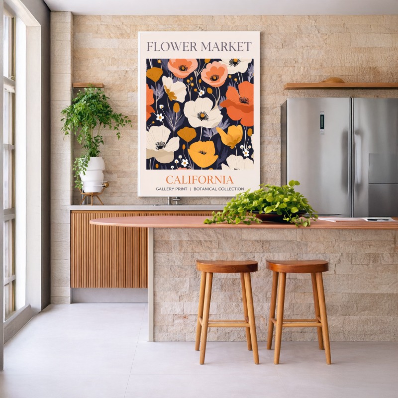 Quadro Canvas California Flower Market