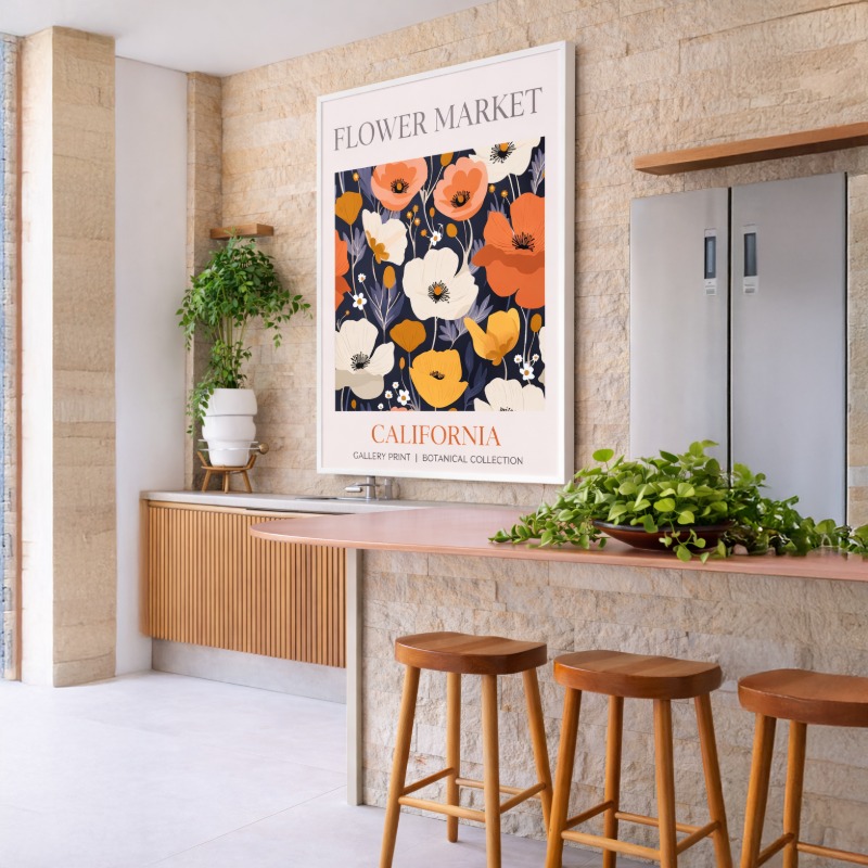 Quadro Canvas California Flower Market