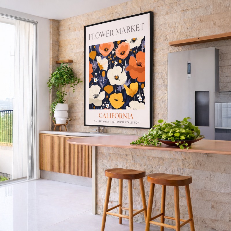 Quadro Canvas California Flower Market