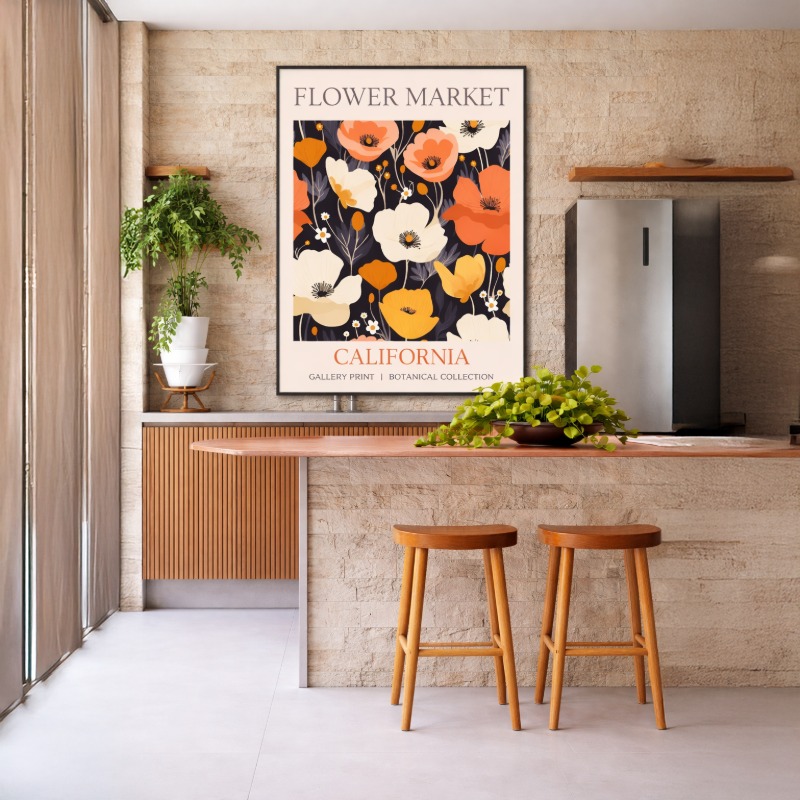 Quadro Canvas California Flower Market