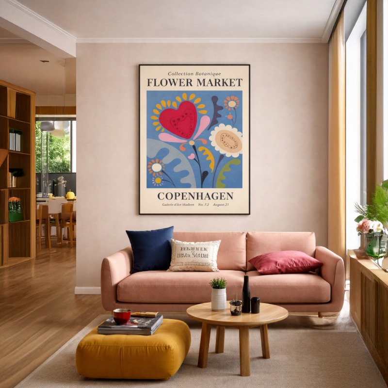 Quadro Canvas Copenhagen Flower Market