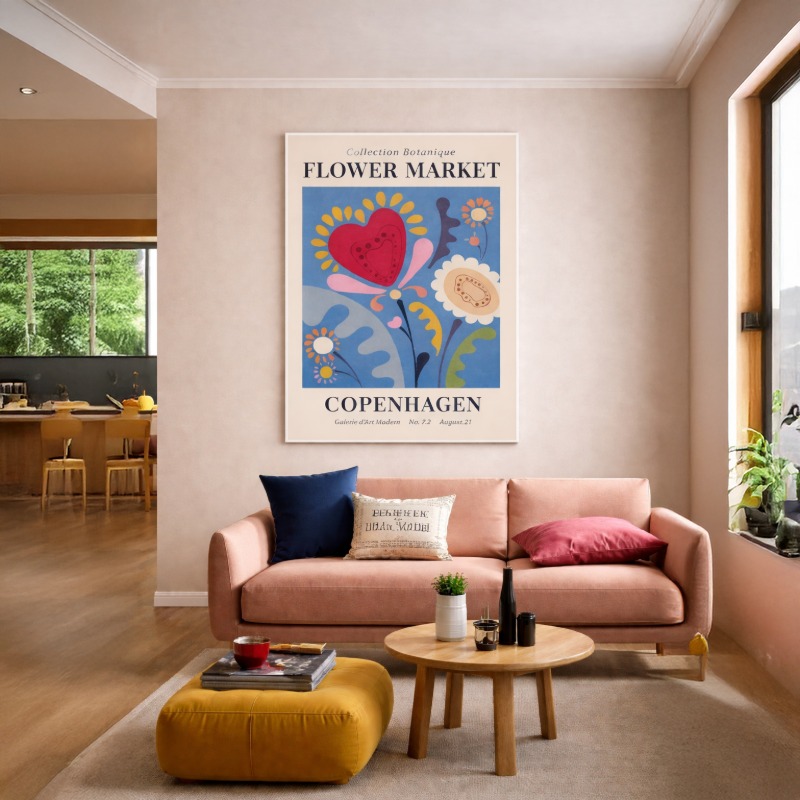 Quadro Canvas Copenhagen Flower Market