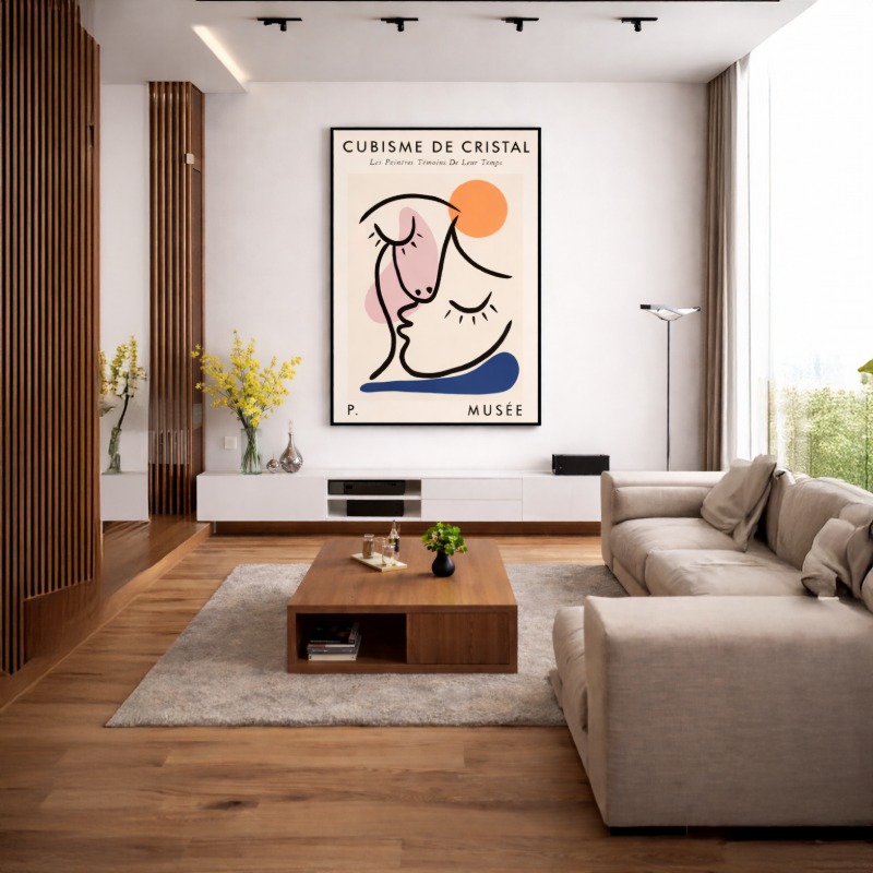 Quadro Canvas Cubismo de Cristal