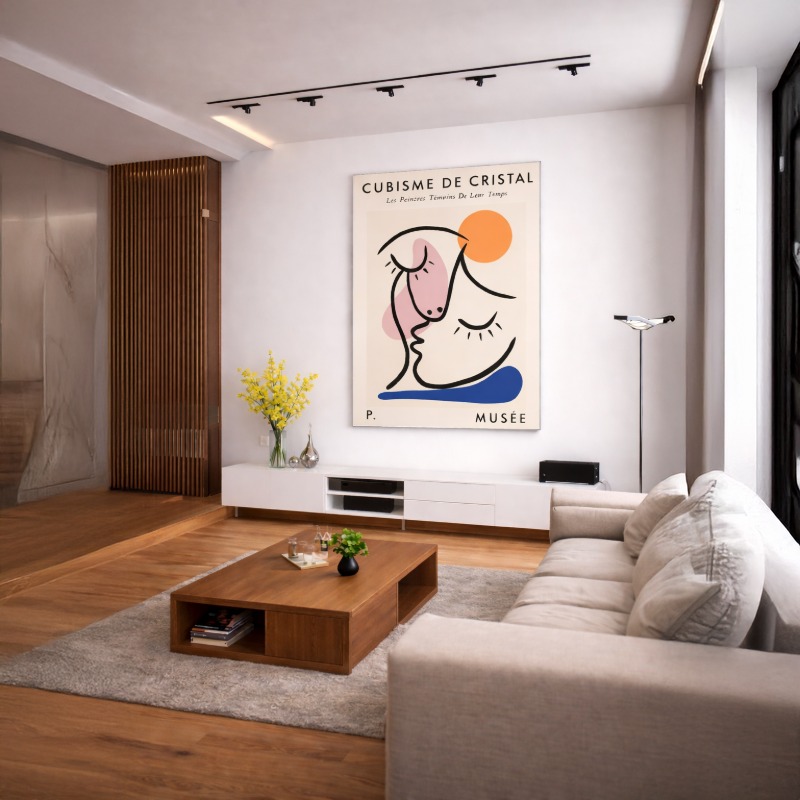 Quadro Canvas Cubismo de Cristal