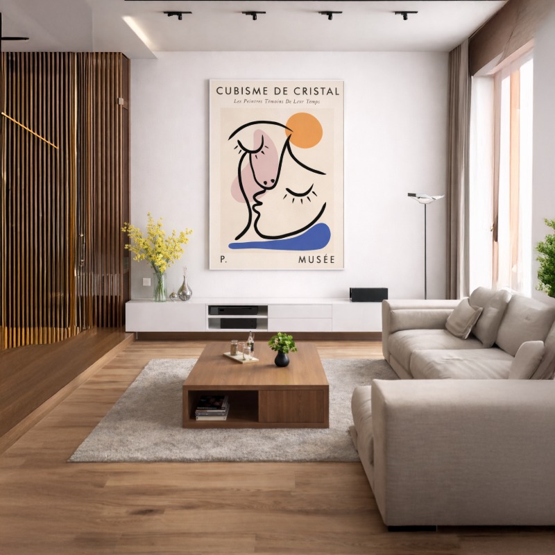 Quadro Canvas Cubismo de Cristal