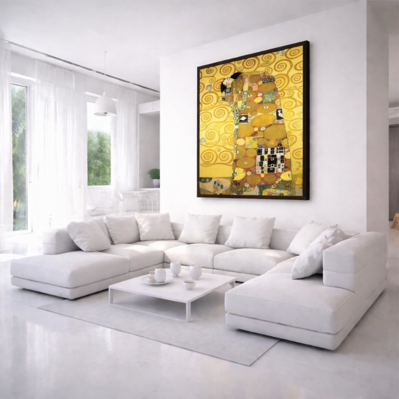Quadro Canvas Gustav Klimt O Beijo
