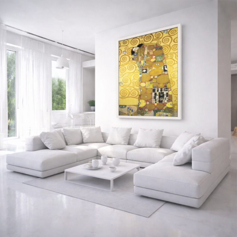 Quadro Canvas Gustav Klimt O Beijo