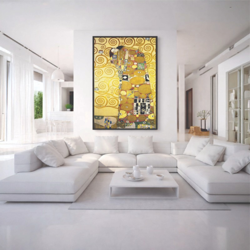 Quadro Canvas Gustav Klimt O Beijo