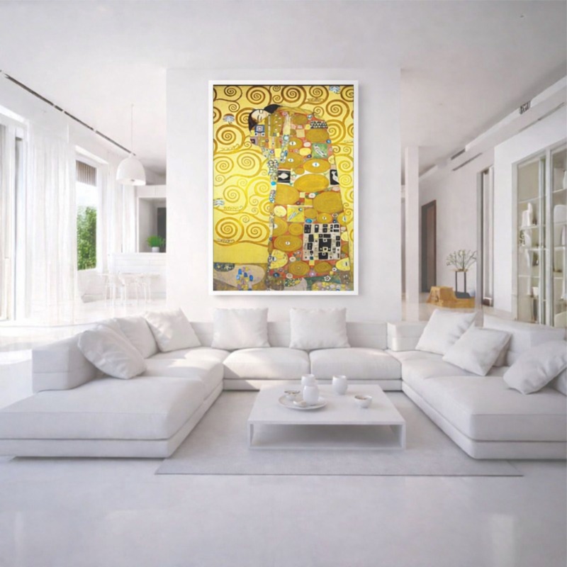Quadro Canvas Gustav Klimt O Beijo
