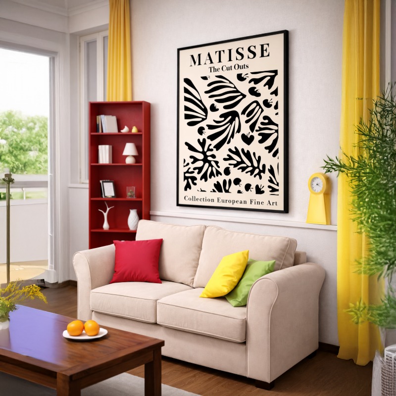 Quadro Canvas Henri Matisse Botânicas Orgânicas Abstratas