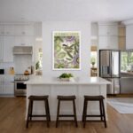 Quadro Canvas L'Erbolario Pássaro e Flores de Maracujá