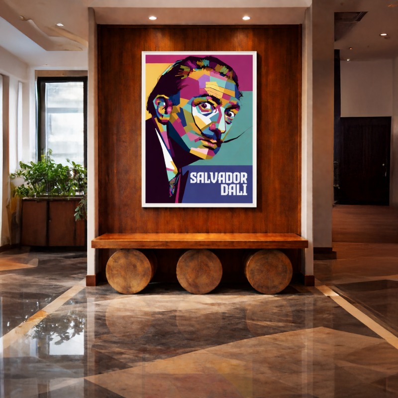 Quadro Canvas Metal Poster Salvador Dali