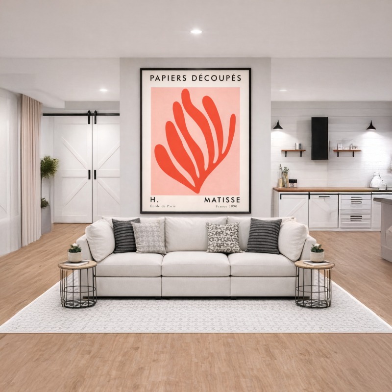 Quadro Canvas Papiers Découpés École de Paris