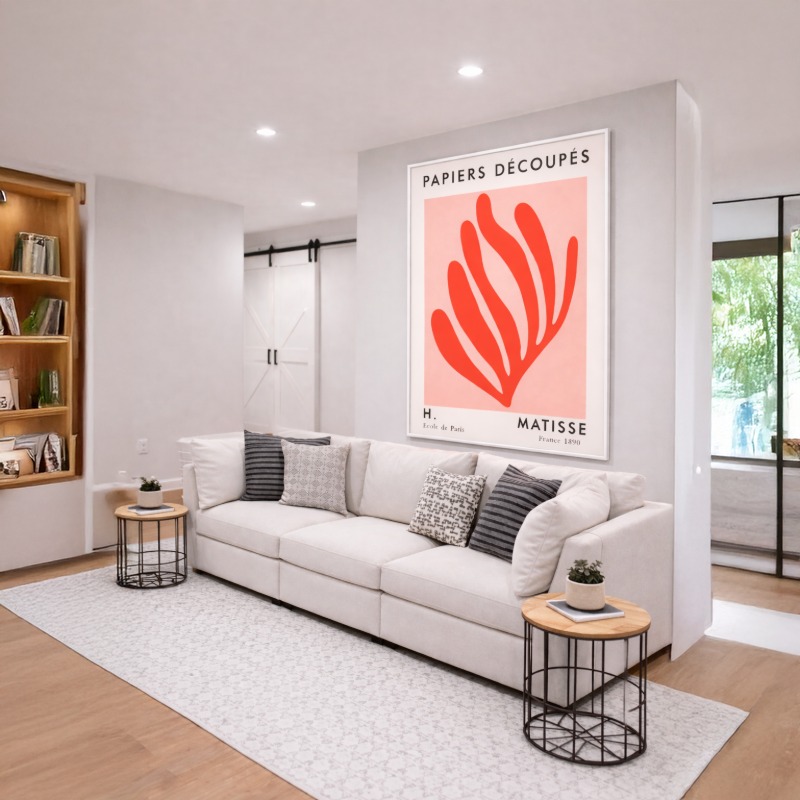 Quadro Canvas Papiers Découpés École de Paris