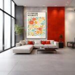 Quadro Canvas Paris Marché Aux Fleurs