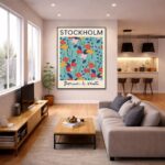 Quadro Canvas Stockholm - Flower Market