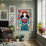 Quadro Decorativo Anjo Da Primavera - 70x50cm